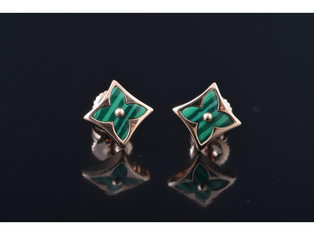 Моно-сережки у стилі Louise Vuitton - Багира