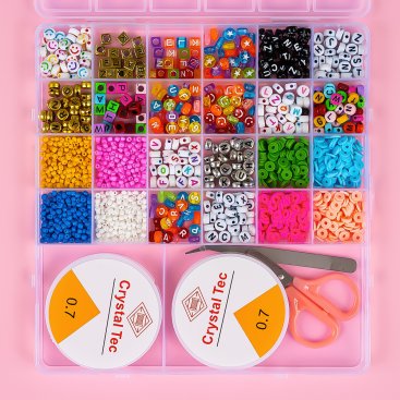Набір бісеру для плетіння браслетів Кубик 20 см - Купити