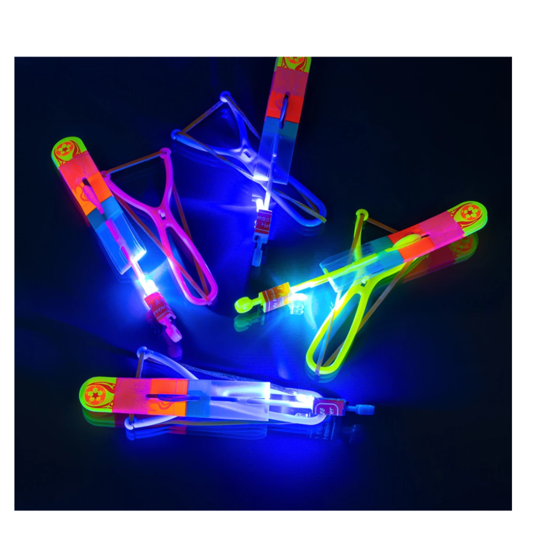 Вертоліт-рогатка велика мікс 20 см - Pobut