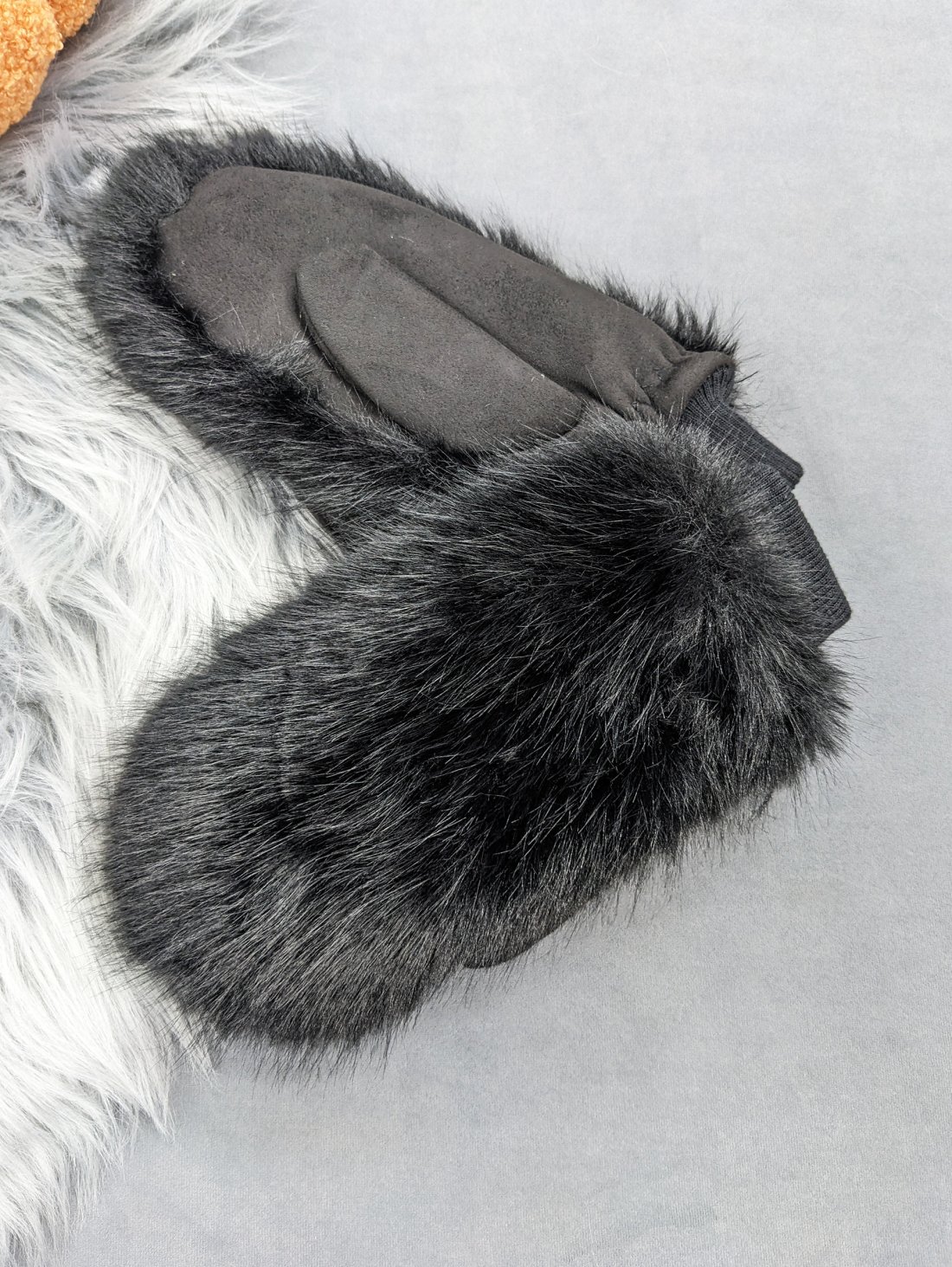 Утеплені хутряні рукавиці для зими INNOE 85005-1 Чорний