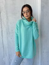 Ніжний светр-туніка в стилі Oversize 230222-2 Ментол - Innoe