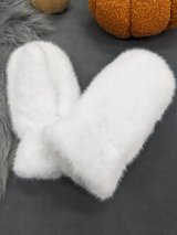 Ультрам’які хутряні рукавички INNOE 85005-2 Білий - Innoe