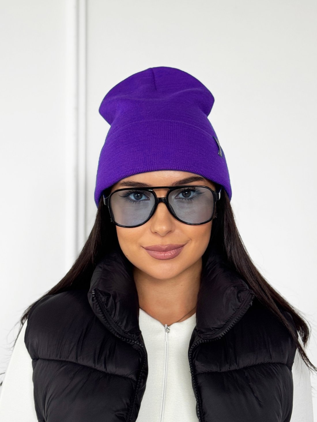 Практична яскрава жіноча шапка INNOE 950118-1 Фіолетовий