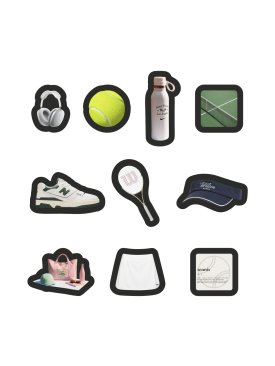 Набір змінних патчів-стікерів на липучці Tennis Lovers (Любителі тенісу) від Family story - Купити