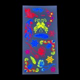 Неонові татуювання Метелики та Пір'я 21 см