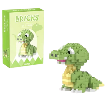 Конструктор BRICKS ДИНОЗАВРИК ЗЕЛЕНИЙ - Купити