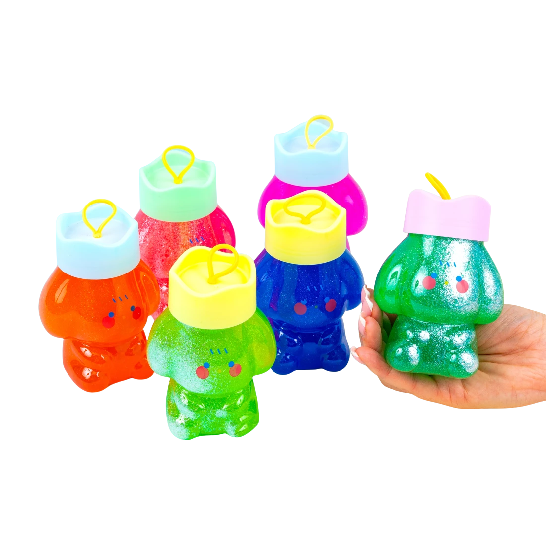 Слайм собачка з глітером 11 см, 307 г