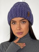 Комфортний Затишок – жіноча шапка на флісі INNOE 950234-1 Бузковий