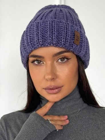 Комфортний Затишок – жіноча шапка на флісі INNOE 950234-1 Бузковий - Купити