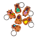 Великі брелоки гумові Капібари в образі 11,5 см