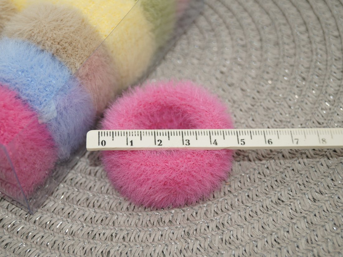 Резинки для волосся. Штучне хутро. - Кристалік