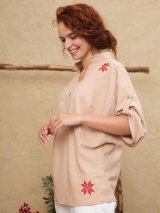 Лляна блуза з вишивкою-символом 5550199-1