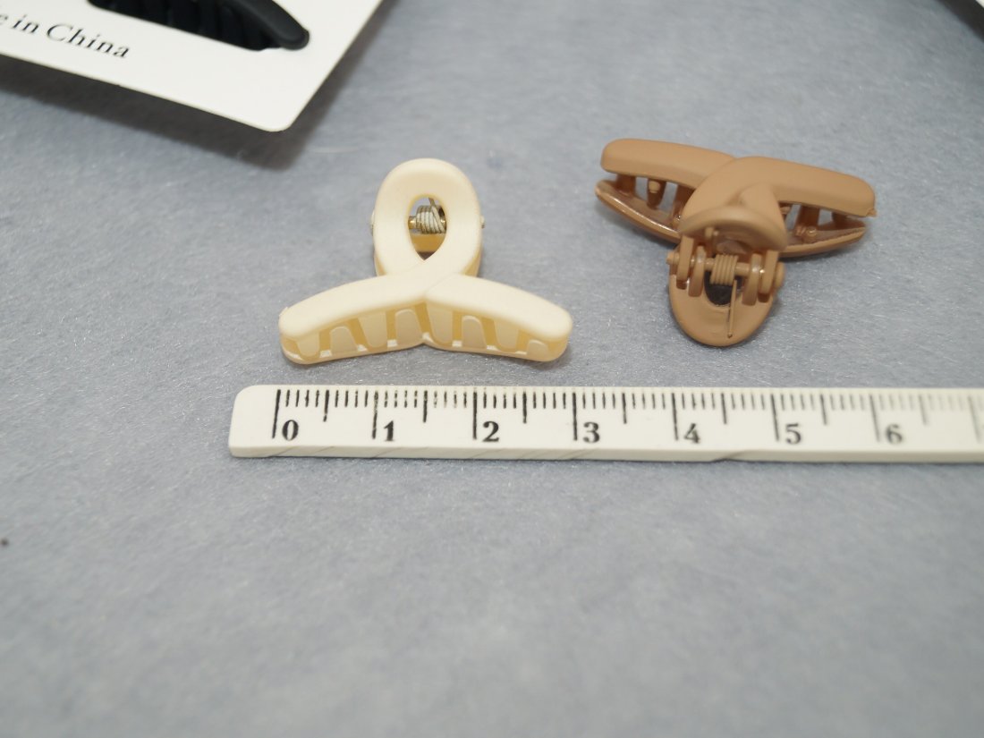 Краби для волосся. Матові 2.5 см. - Кристалік