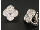 Сережки з діамантами у стилі Van Cleef - Фото1 Сережки з діамантами у стилі Van Cleef