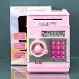 Дитячий Сейф скарбничка з кодовим замком Рожевий