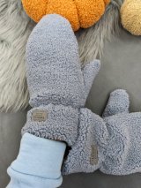 Об’ємні рукавиці з ефектом хутра INNOE 85005-3 Світло-сірий