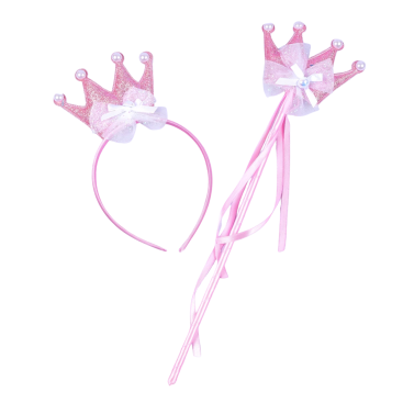 Набір обруч з чарівною паличкою Коронки з перлинами - Купити