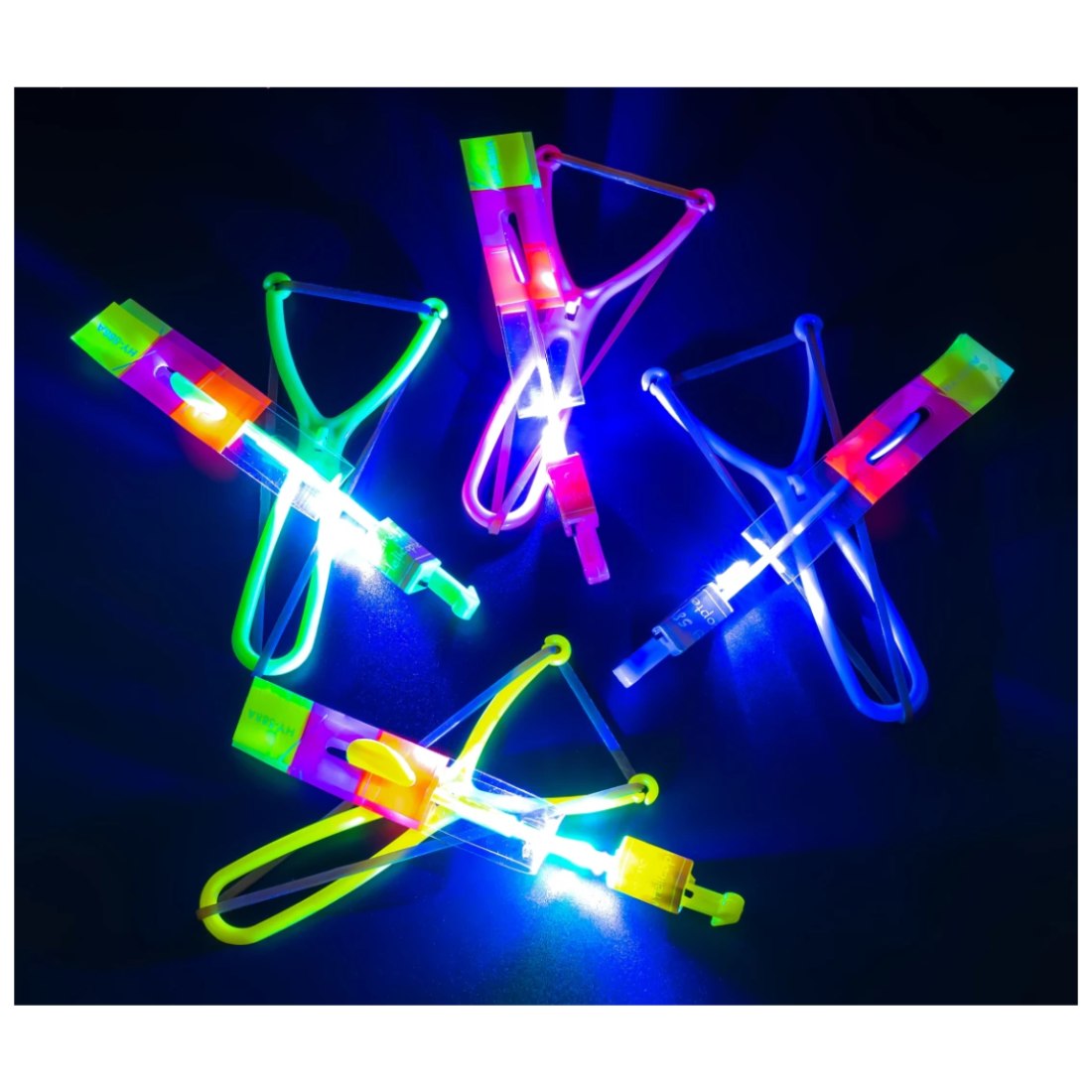 Вертоліт-рогатка середній мікс 16 см - Pobut