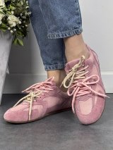 Легкі жіночі кросівки casual із натуральної замші INNOE 777570-2 Рожевий