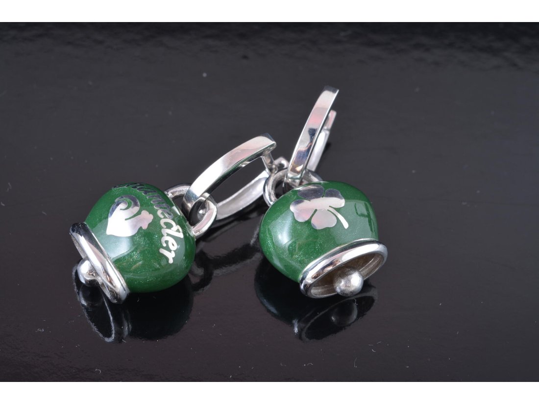 Сережки з емаллю у стилі Chantecler, срібло - Багира