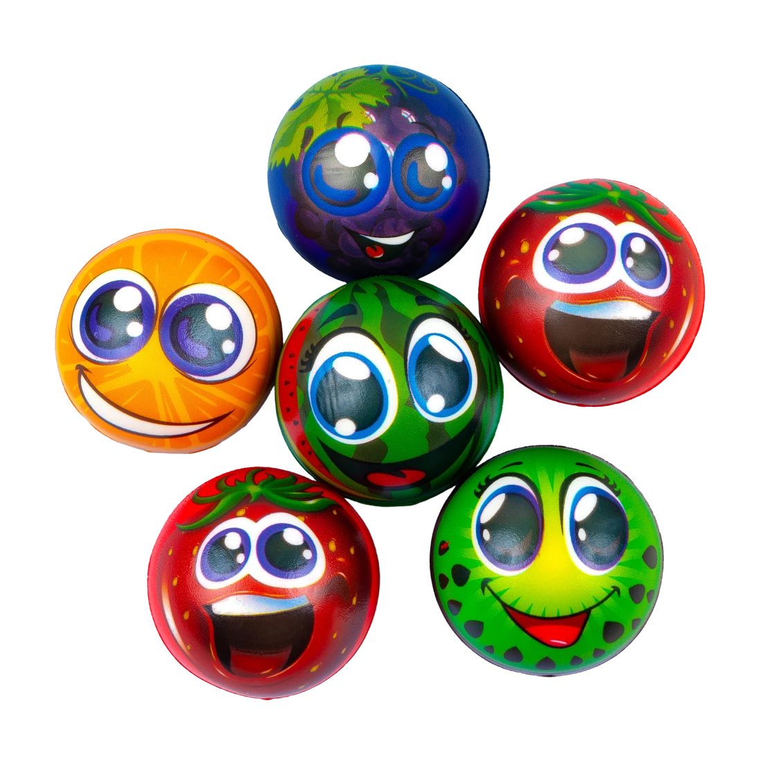 Поролонові м'ячі фрукти 6 см