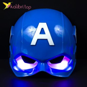 Светящиеся маска Капитана Америки Captain America оптом фото 01