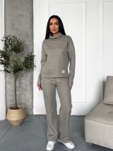 Жіночий костюм тринитка “Urban Shine” – комфорт і сяяння в одному образі INNOE 210366-4 Світло-сірий