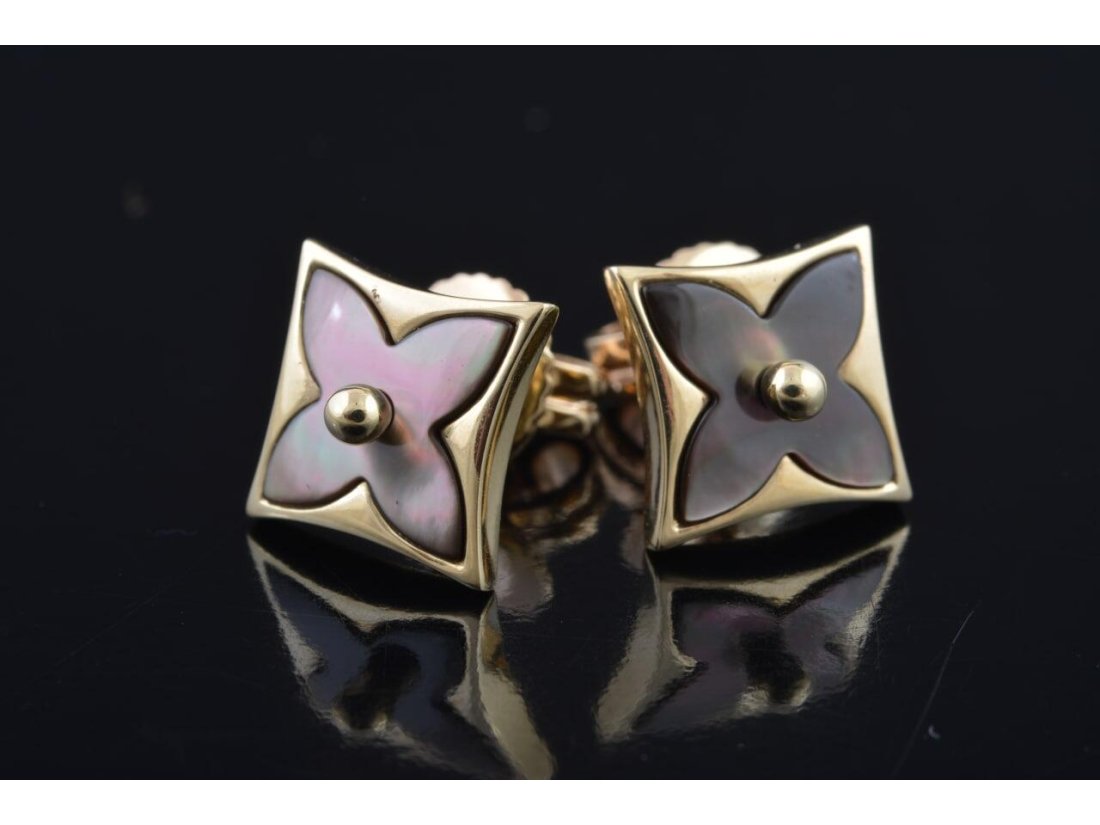 Сережки з перламутром у стилі Louis Vuitton - Фото2 Сережки з перламутром у стилі Louis Vuitton - Багира