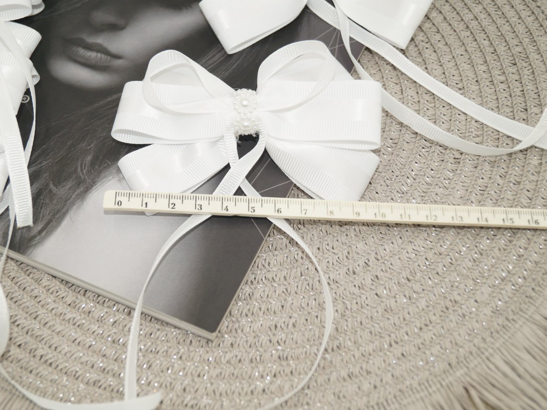 Бантики на затиску. 10 см. - Кристалік