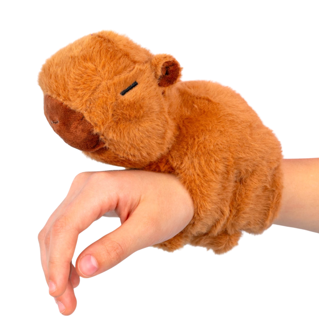 М'яка іграшка на руку Капібара коричневий 13 см