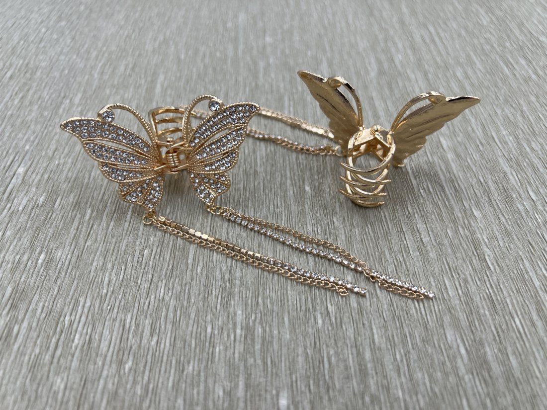 Краб для волосся металевий, 7см