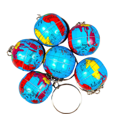 Брелок Глобус металевий 6,5 см - Купити