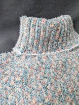 Базовий жіночий светр з м’якої ангори 300065-2 Синій