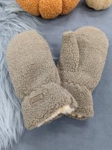 Зимові рукавиці з плюшевої тканини INNOE 85005-3 Тауп - Купити