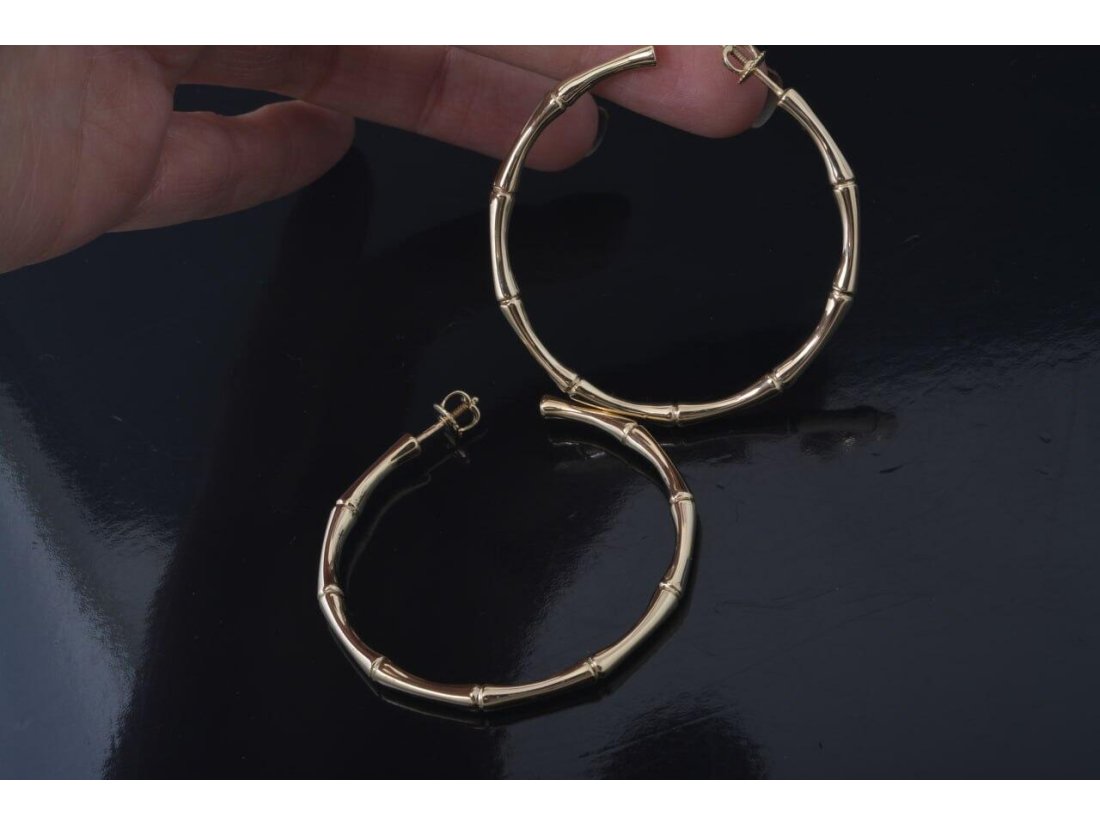 Сережки-кільця у стилі Gucci - Фото2 Сережки-кільця у стилі Gucci - Багира