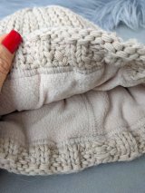 Тепла шапка з м’якої пряжі крупної в’язки INNOE 950234-1 Фрез