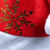 Новорічна шапка сніжинка червона 40 см - Pobut