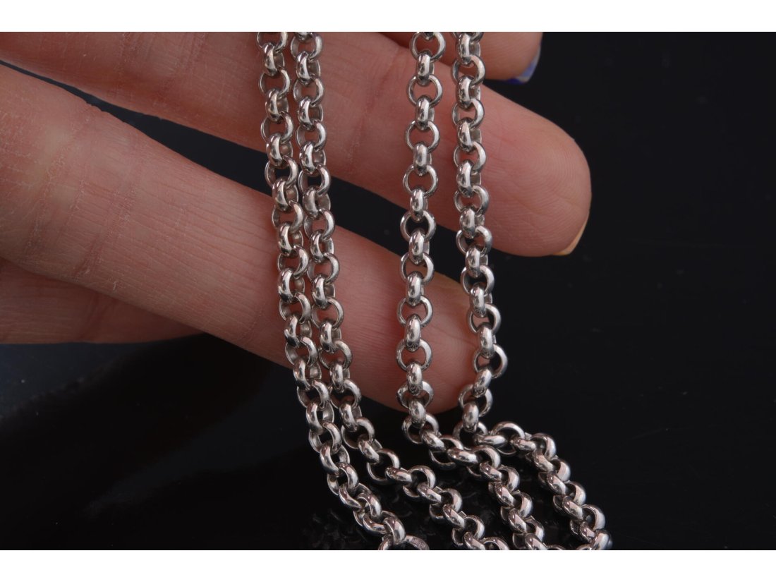 Ланцюжок срібний у стилі Chopard. Ручне плетіння - Багира