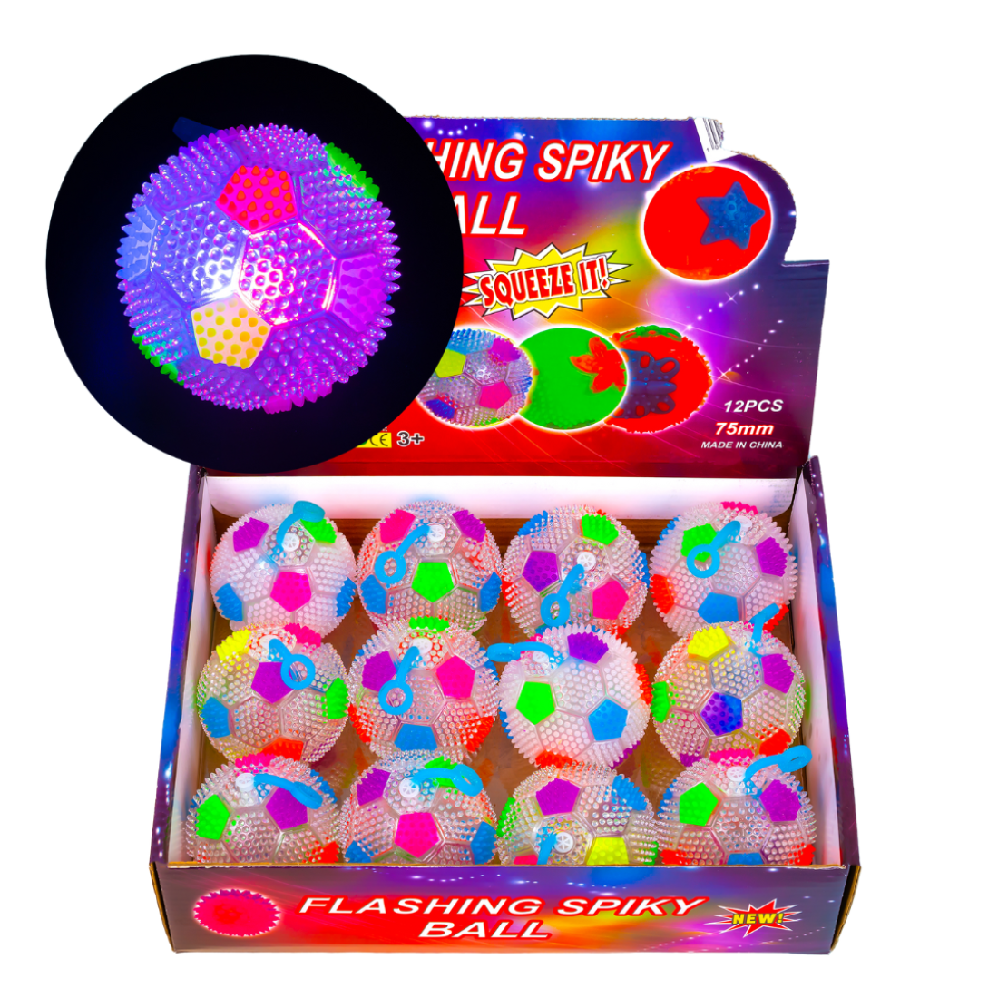 Сяюча пищалка Футбольний М'ячик 7,5 см