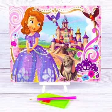 Алмазна мозаїка Дівчинка Принцеса 21*25 см - Купити