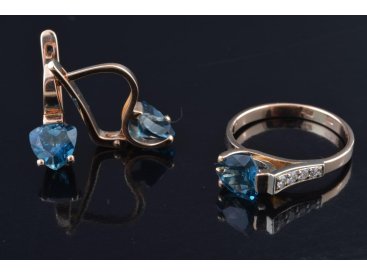 Гарнітур з топазом - Фото Гарнітур з топазом - Купити