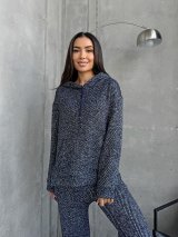 Костюм жіночий трикотажний двійка з капюшоном 210350-1 - Innoe