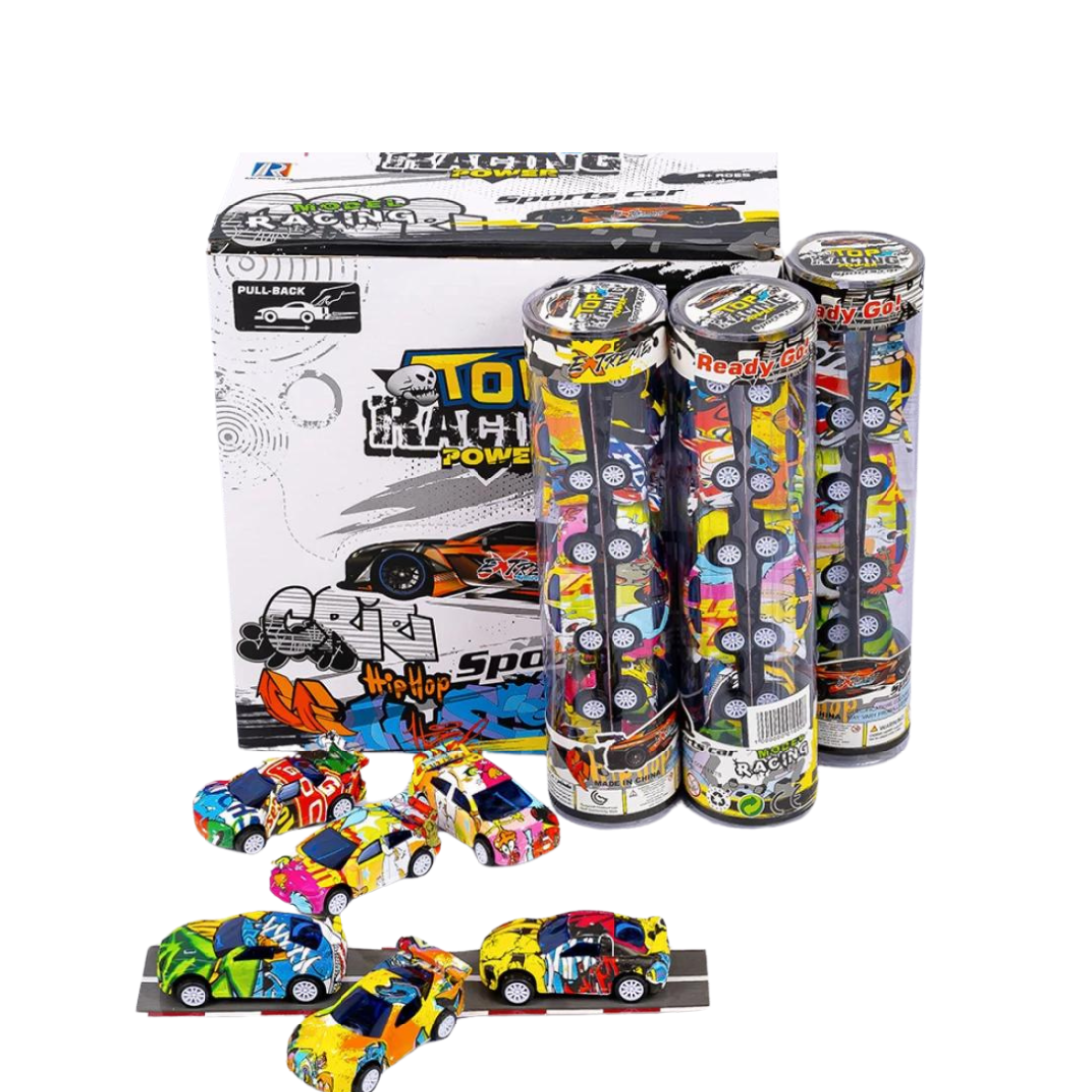 Інерційні машинки Top Racing з доріжкою 7 см