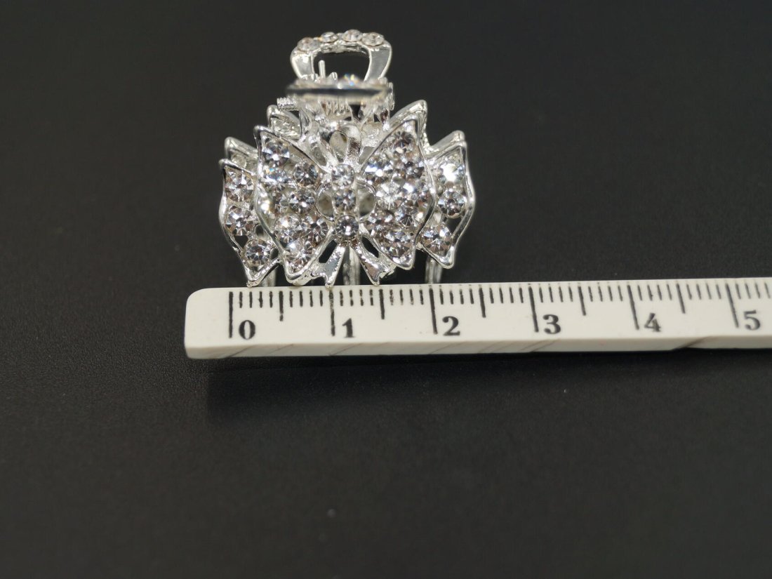 Металеві краби для волосся. &quot;ZAYA&quot; 2.5см. - Кристалік