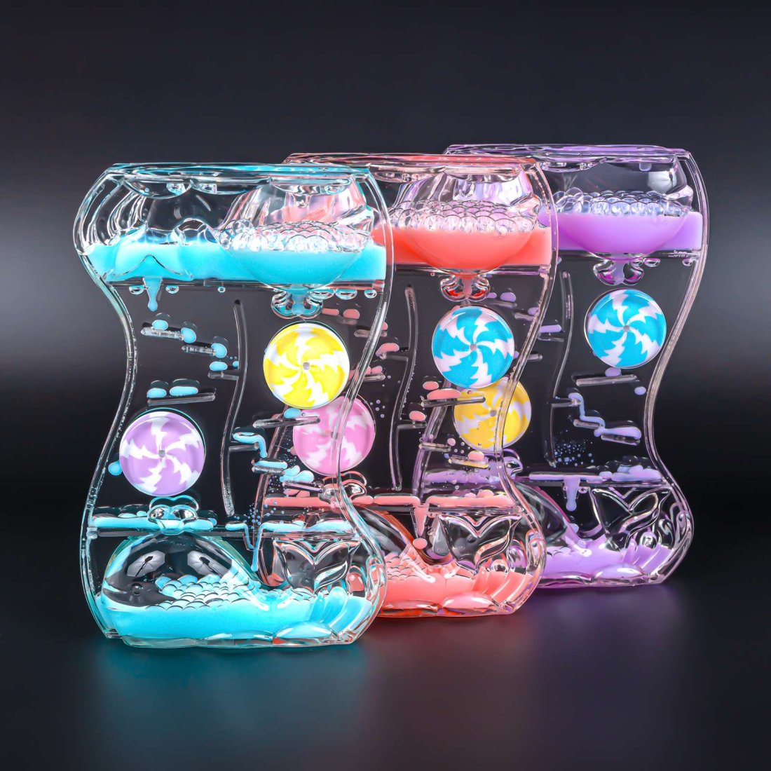 Гелевий годинник Кити три кольори 14 см