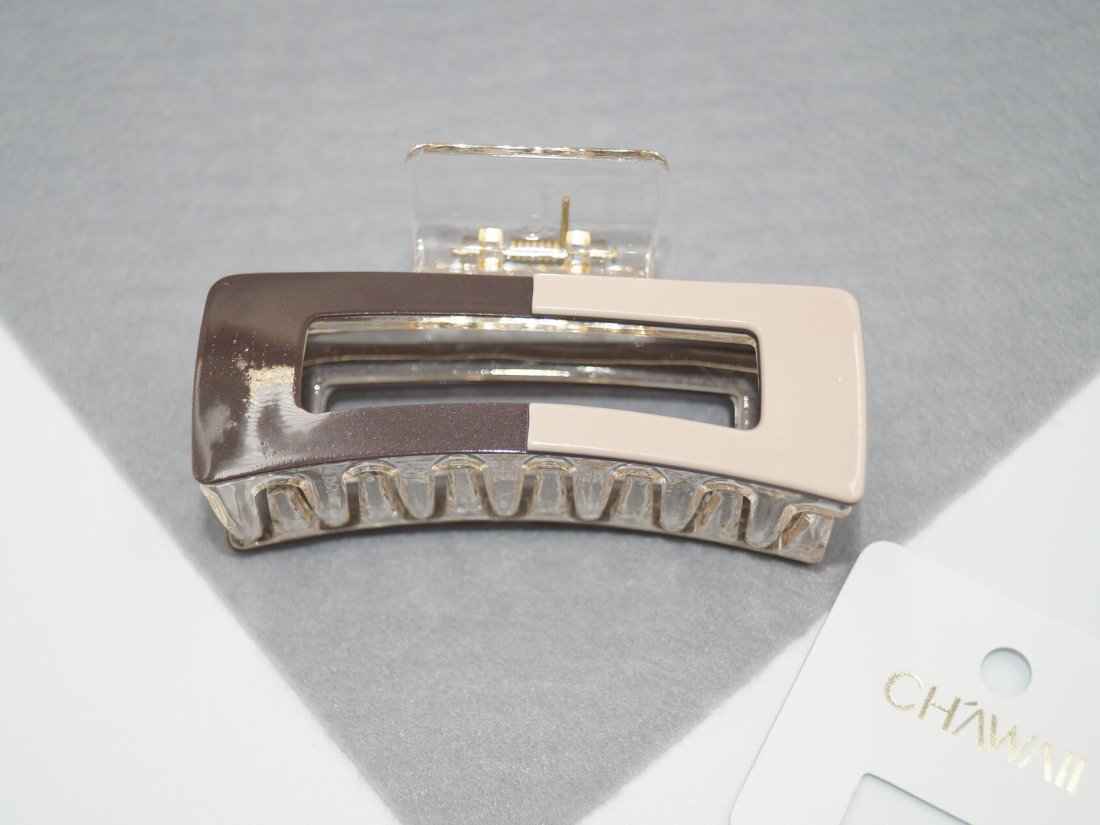 Краби для волосся 8.5 см. Двокольорові.