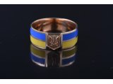 Каблучка &quot;Україна&quot; з емаллю