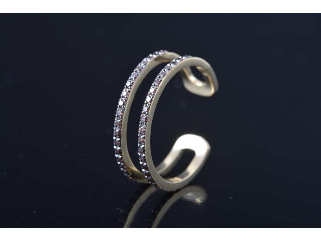 Каблучка подвійна доріжка, маленькі розміри, на мізинчик та нижню фалангу