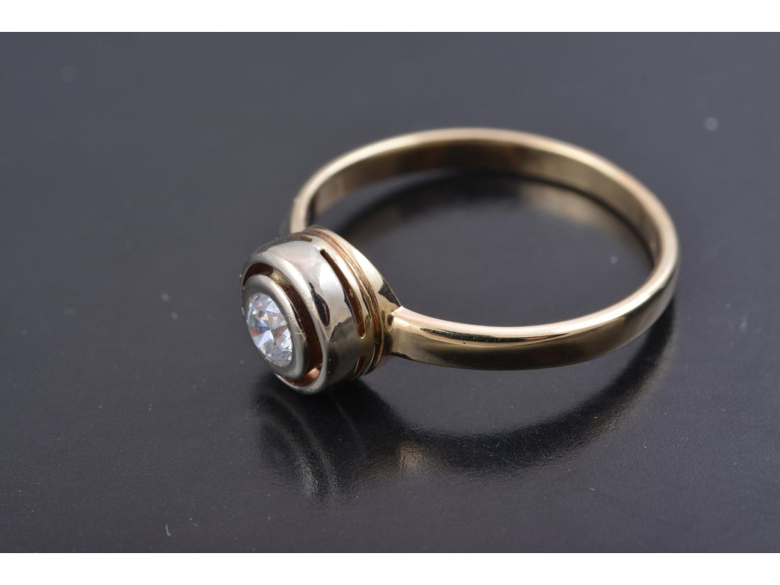 Каблучка із камінням у старовинній класичній оправі - Багира