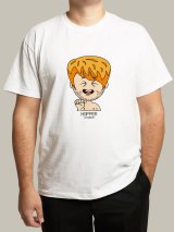 Чоловіча футболка, біла з принтом аватара Hopper 039